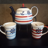 Théière - Ambiance bord de mer "marine" - unité